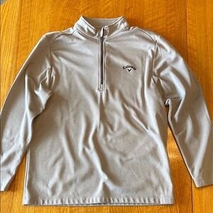 Callaway Silver Quarter-Zip Top